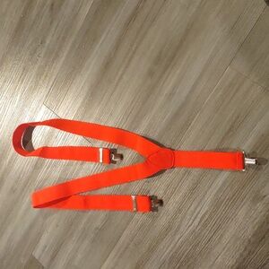 Red adjustable suspenders